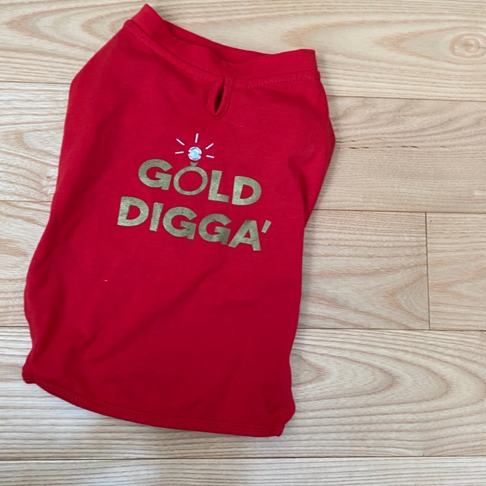 Dog red shirt